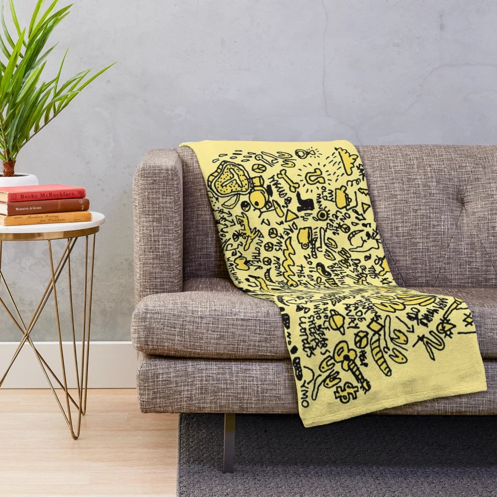 Mac DeMarco 'This Old Dog' album poster inspired plush blanket