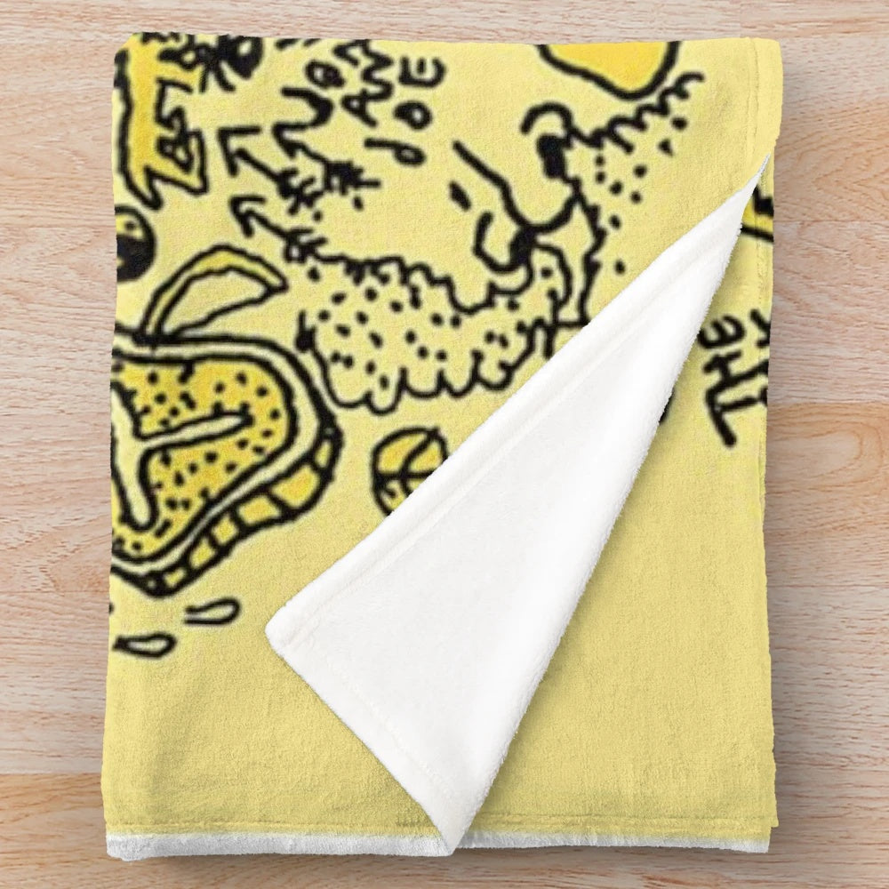 Mac DeMarco 'This Old Dog' album poster inspired plush blanket