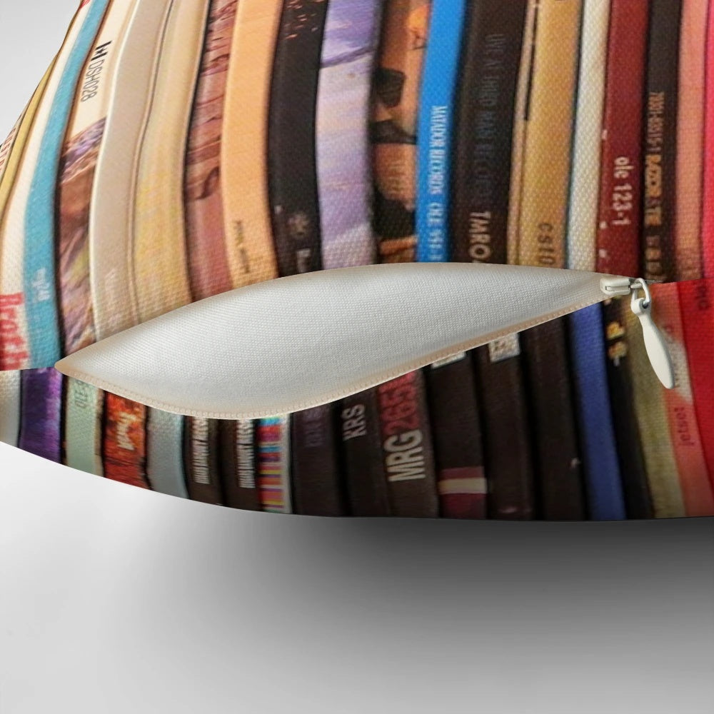 Soft and cozy indie rock vinyl records pillow for music enthusiasts