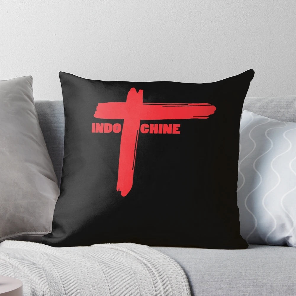 Indochine Band Inspired Decorative Pillow
