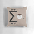 Infinite Coffee Mathematics Pillow, a cozy and captivating accessory for coffee enthusiasts and math aficionados alike.