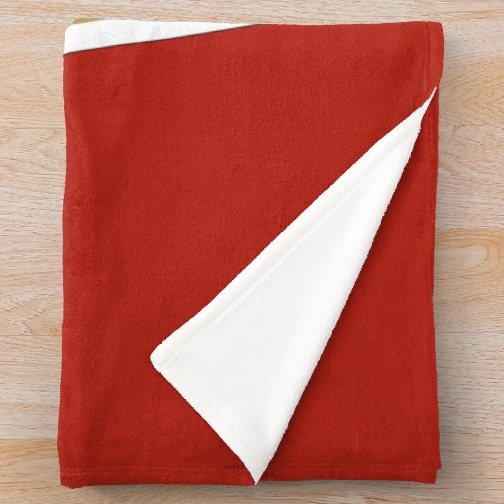 Plush blanket featuring "I Put Ketchup on My Ketchup" design