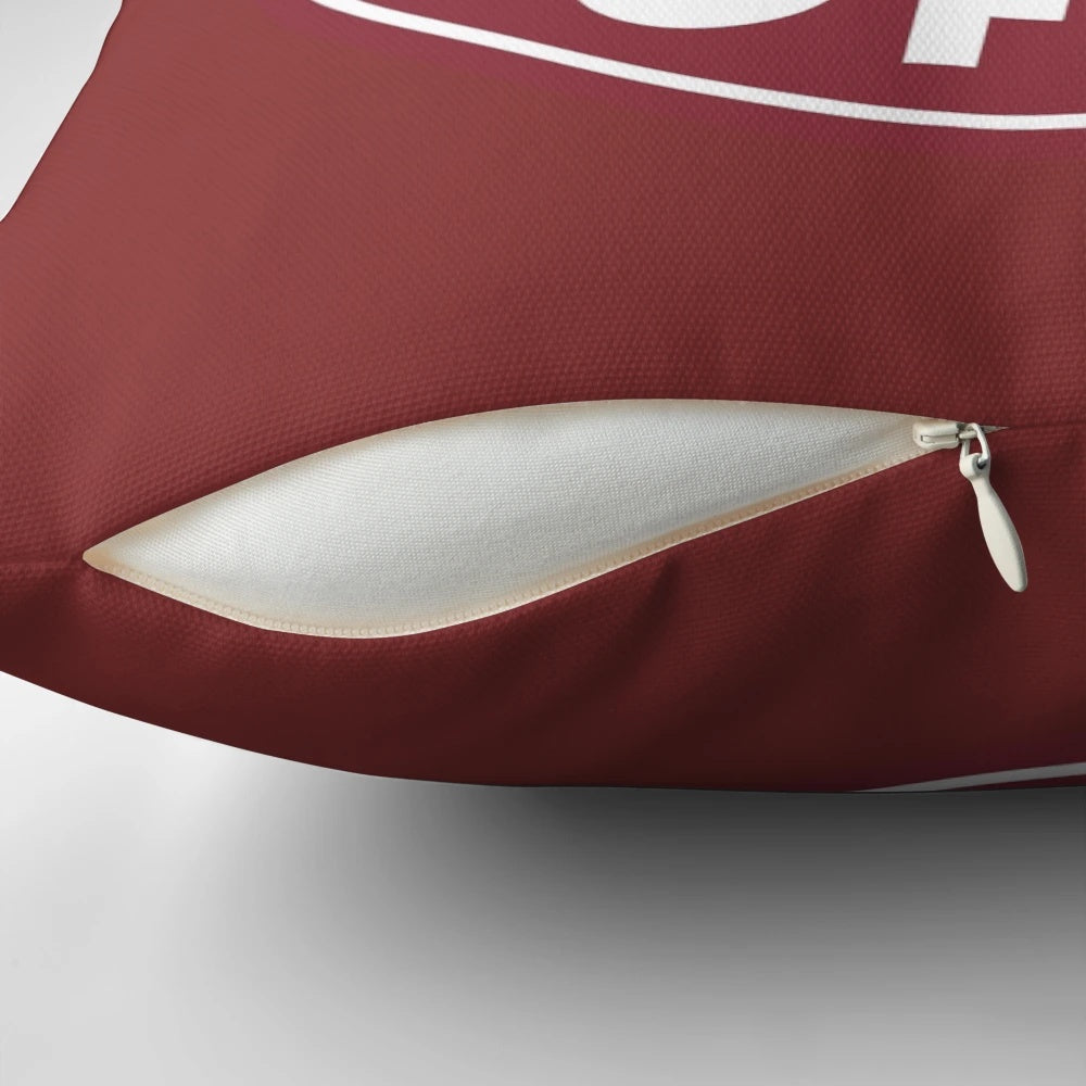 Soft and cozy pillow featuring the iconic Costa Coffee branding