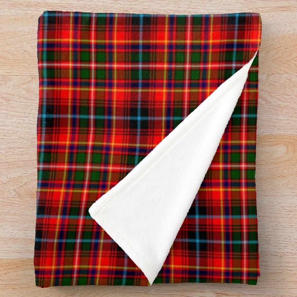 Innes Clan Tartan Plush Blanket