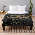 Plush blanket featuring inspirational quotes from A Court of Thorns and Roses by Sarah J. Maas