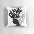 Vibrant and empowering decorative pillow featuring the phrase "Dear Black Girl" and beautiful, melanin-rich imagery.