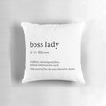 Boss Lady definition Pillow with text "Boss Lady"