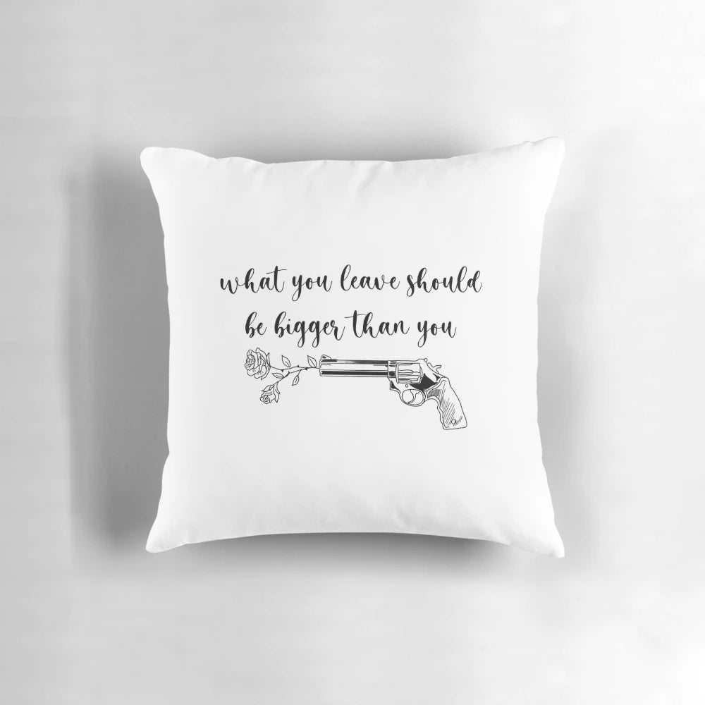 Soft, comfortable pillow featuring inspirational quotes from Cameron Boyce, promoting social awareness
