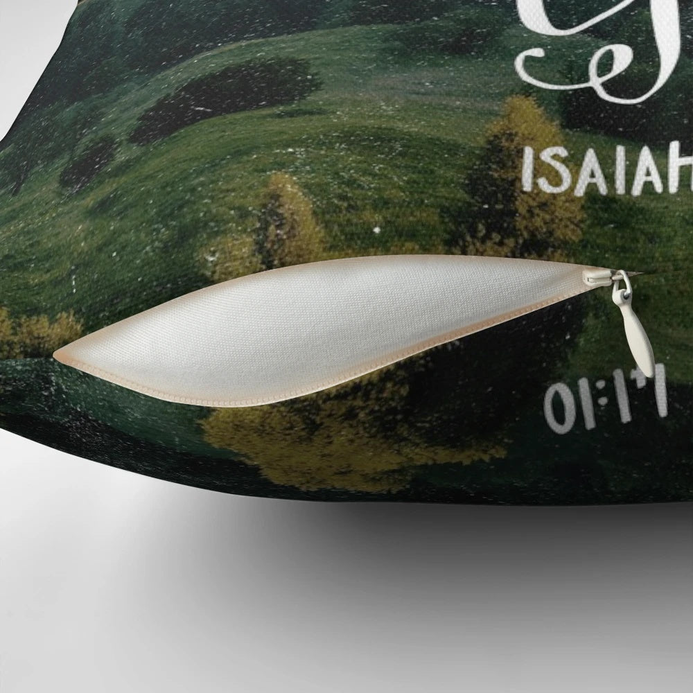 Soft, comforting pillow with the encouraging Bible verse 'Do not be afraid, for I am with you' from Isaiah 41:10