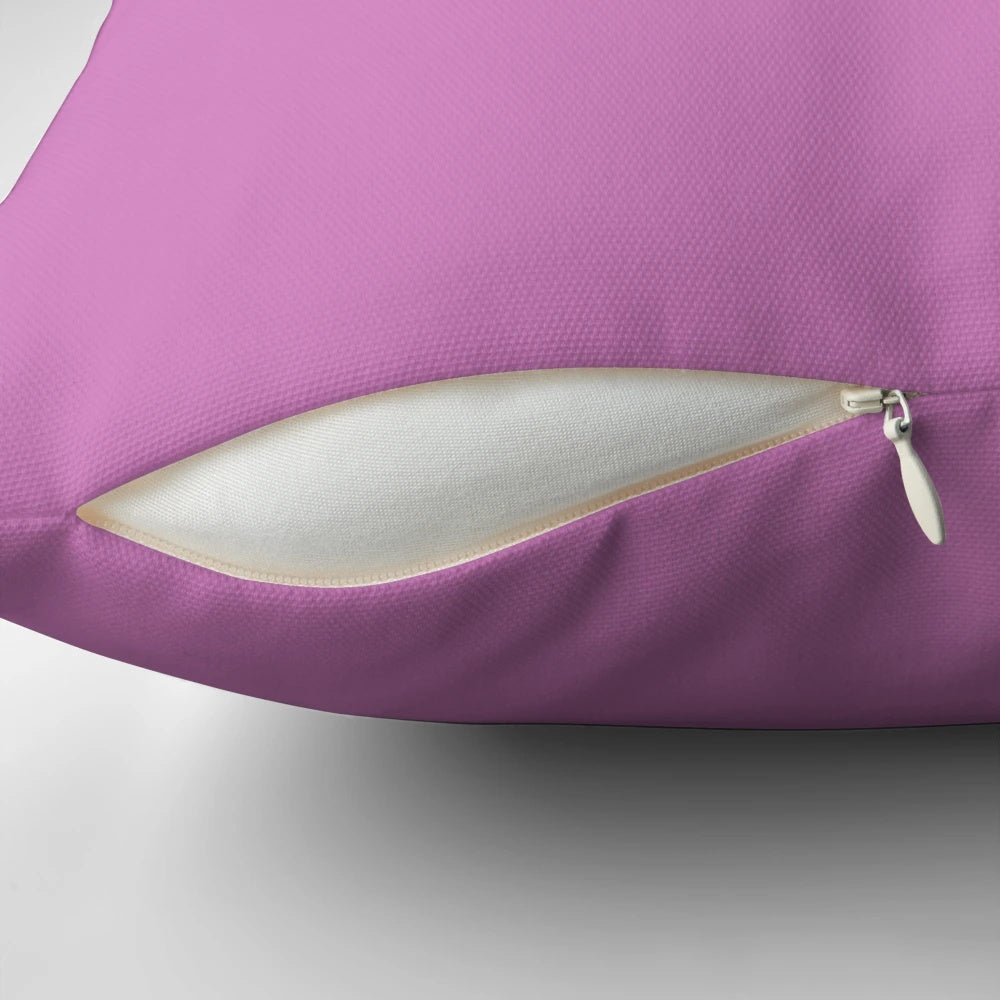 I Run Like a Girl, Try to Keep Up" pillow with a running girl silhouette design