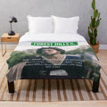 J Cole inspired plush blanket with lyrics and album artwork
