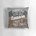 Jehovah's Witness-inspired inspirational pillow featuring a motivational Bible verse