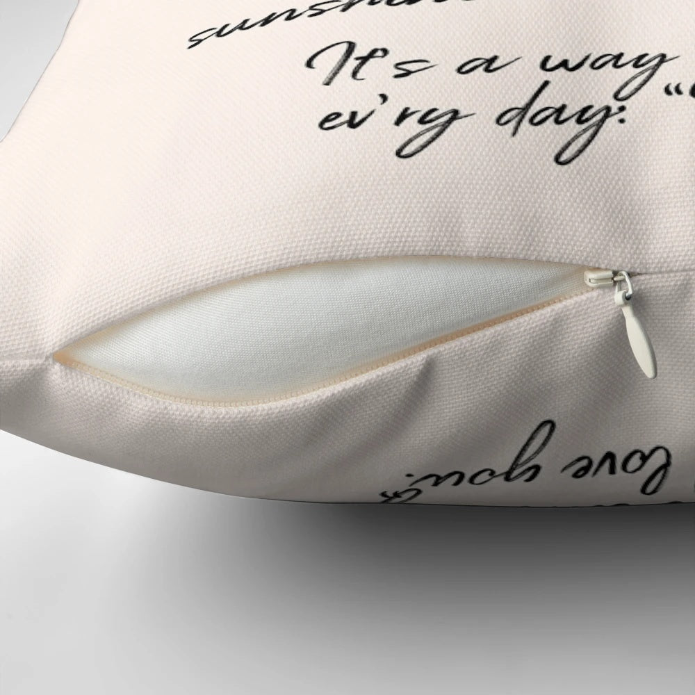 "A cozy pillow featuring an inspirational design for Jehovah's Witnesses, celebrating the life of a pioneer"