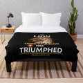 Lion of the Tribe of Judah Plush Blanket with Inspirational Scripture