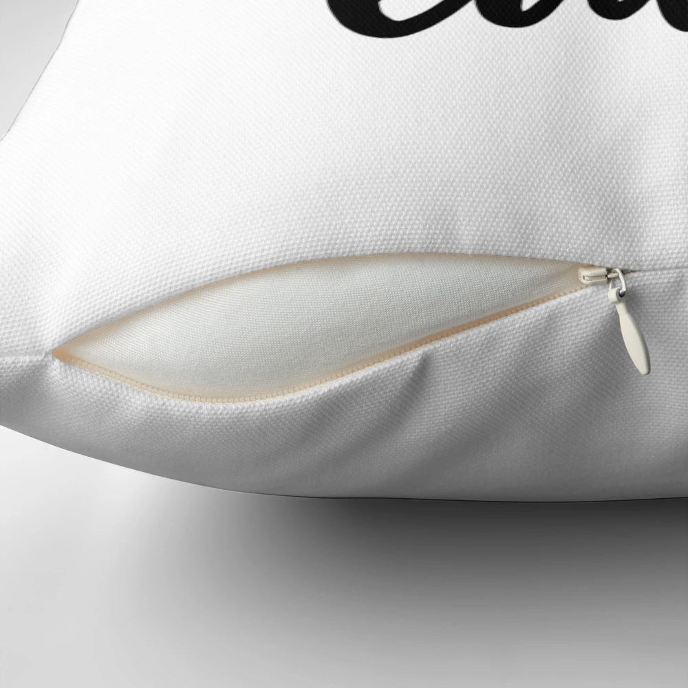 A plush, inspirational pillow with the text 'Live, Laugh, Lube' printed on it.