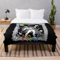 Loki, God of Growth and Change, inspirational plush blanket