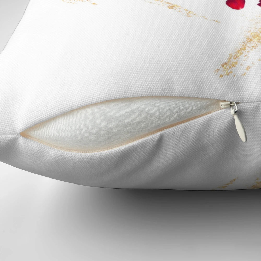 Soft, plush pillow with the word "Love" printed on it, designed to inspire self-love and motivation.