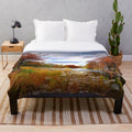 Plush blanket featuring the Luke 1:37 scripture verse