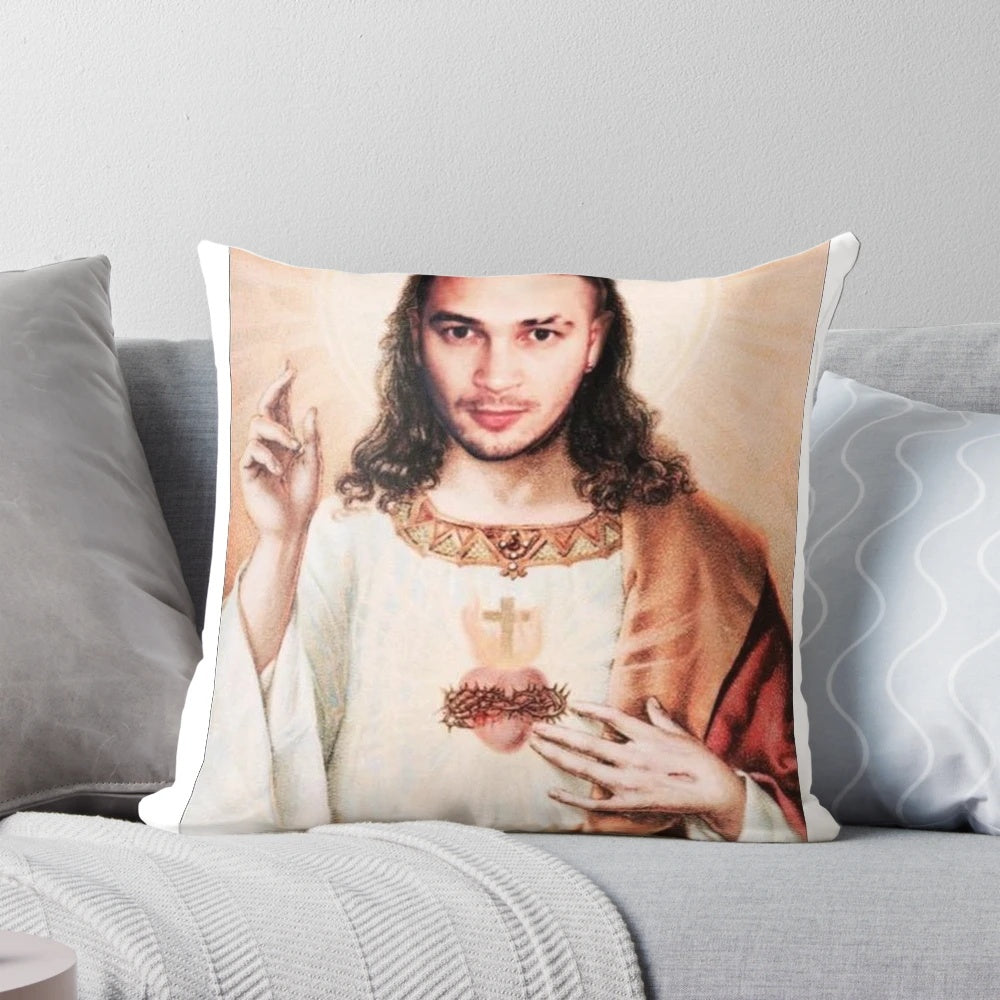 Pillow with Christian rap/hip hop design featuring marseille rapper