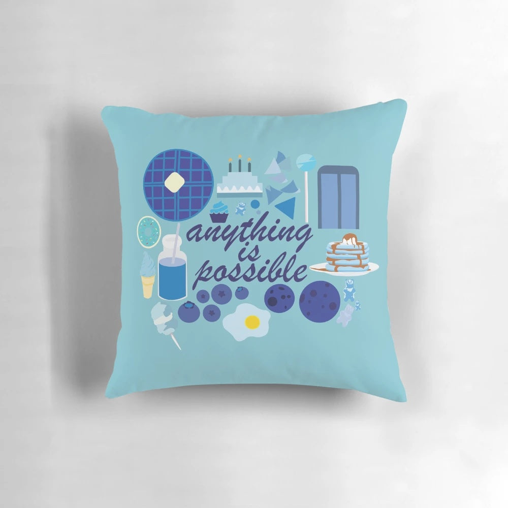 Pillow with inspirational Percy Jackson quote "Anything is Possible