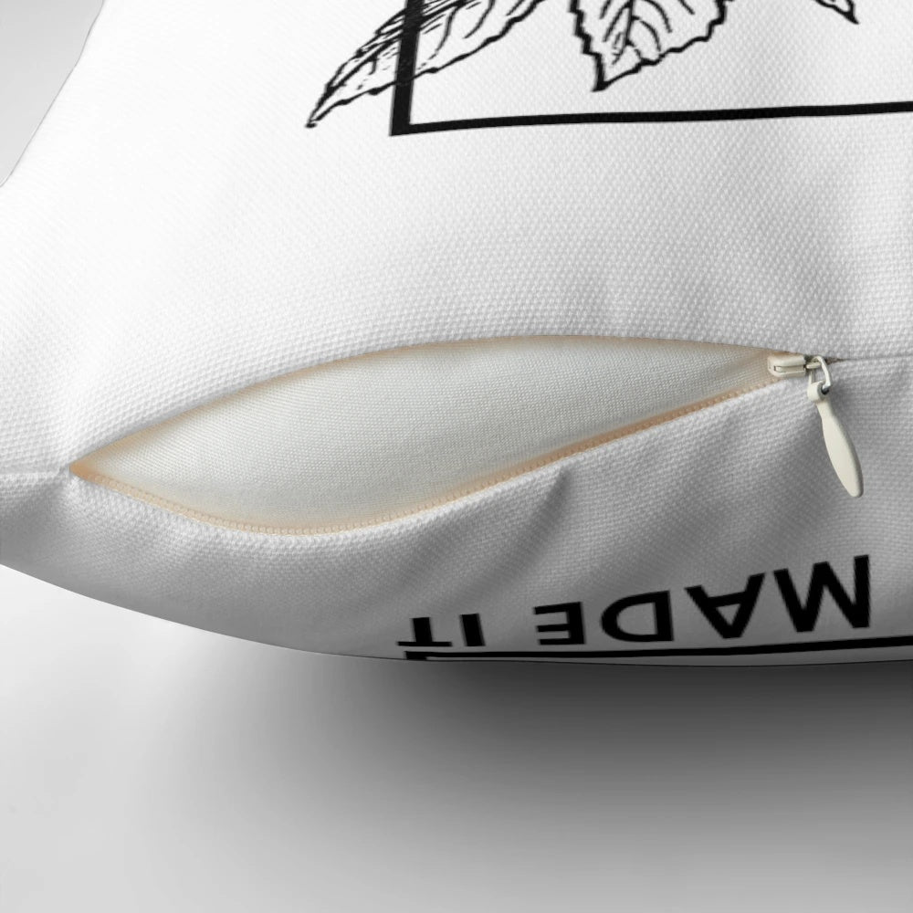 Decorative pillow with lyrics from the band The 1975
