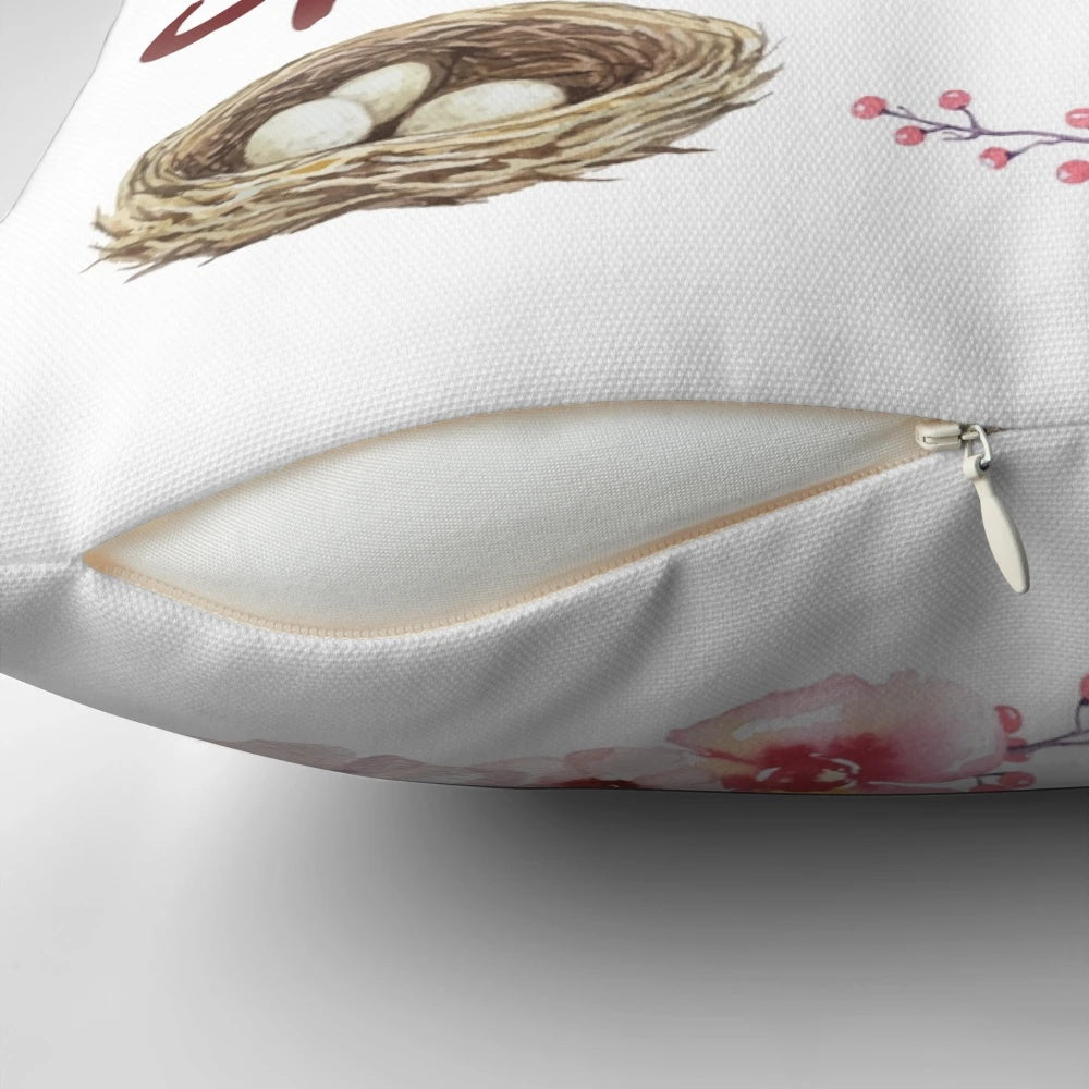 Inspirational pillow with the Bible verse "You are worth more than many sparrows"