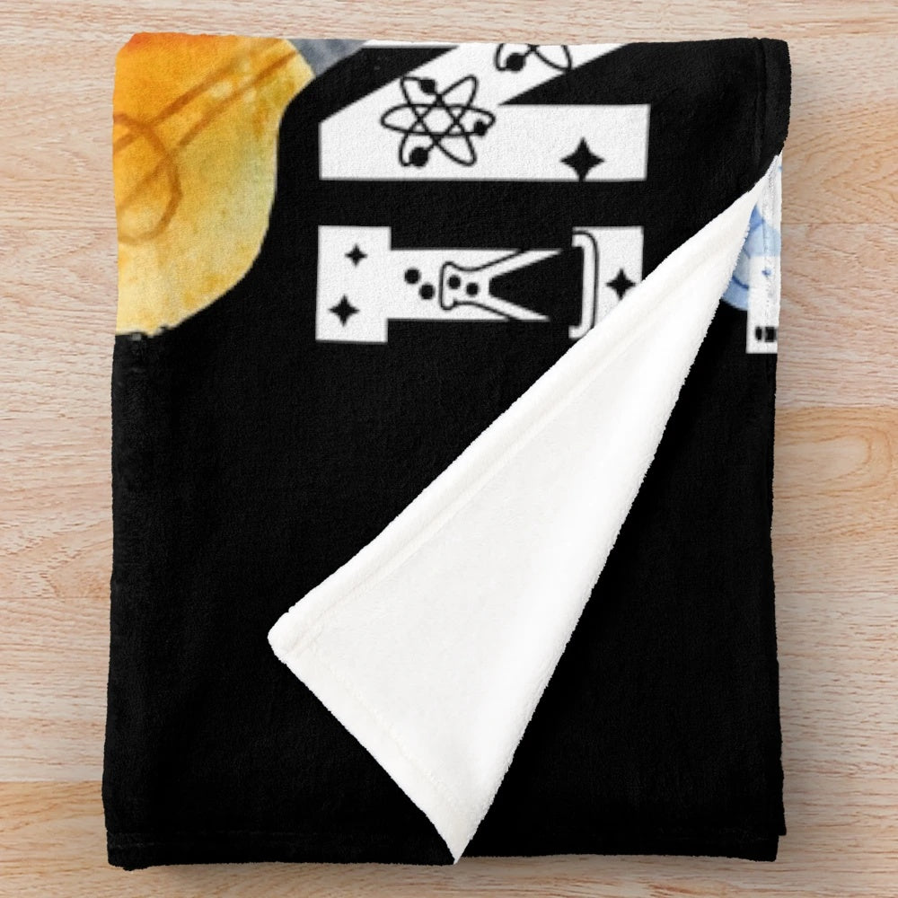 Inspirational plush blanket with "teach love inspire" design for fourth grade teachers