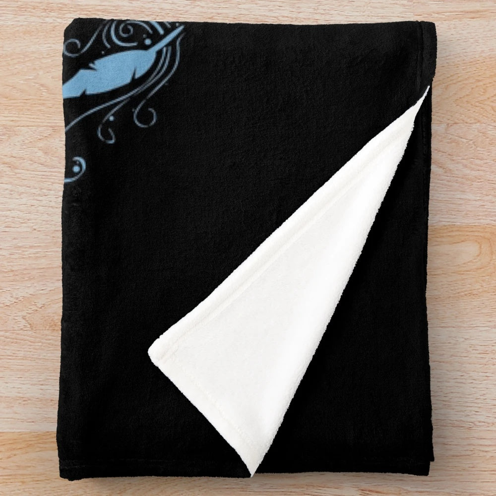 Blue and black plush blanket with text "Teachers Make All Other Occupations Possible