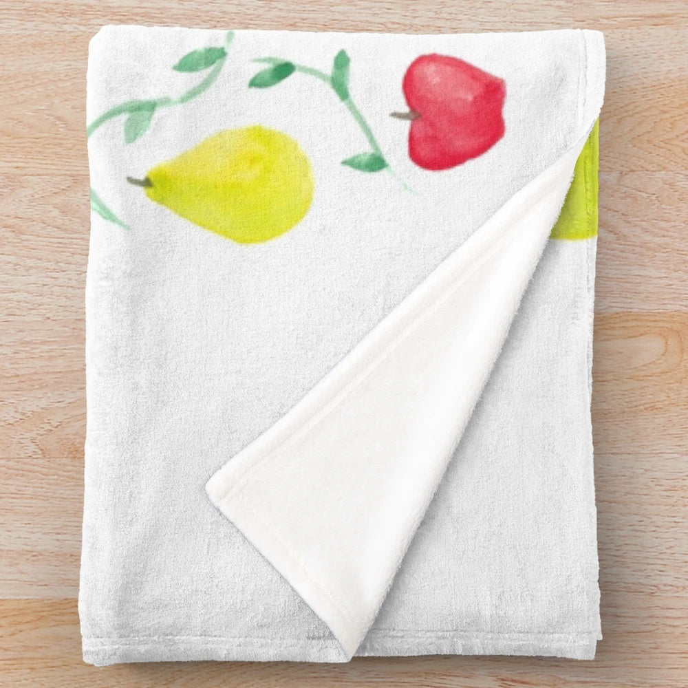 Plush blanket with inspirational "I Love You a Bushel and a Peck" quote