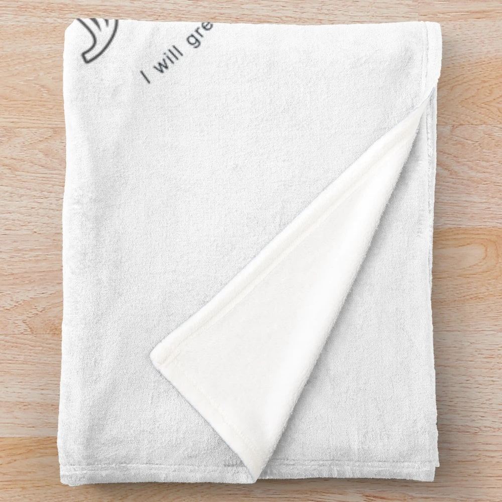 Plush blanket with Bride of Christ design, featuring inspirational Christian text