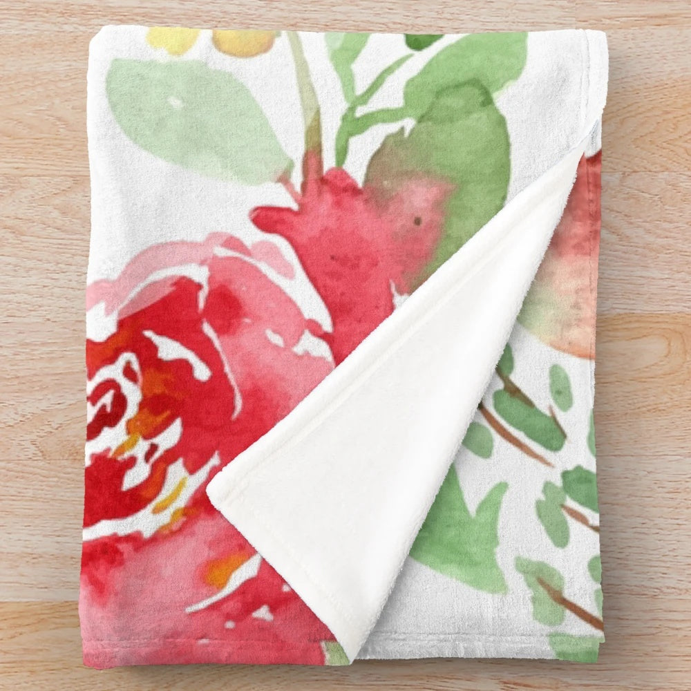 Plush blanket with inspirational "The Blessing" scripture art from Numbers 6:24-26