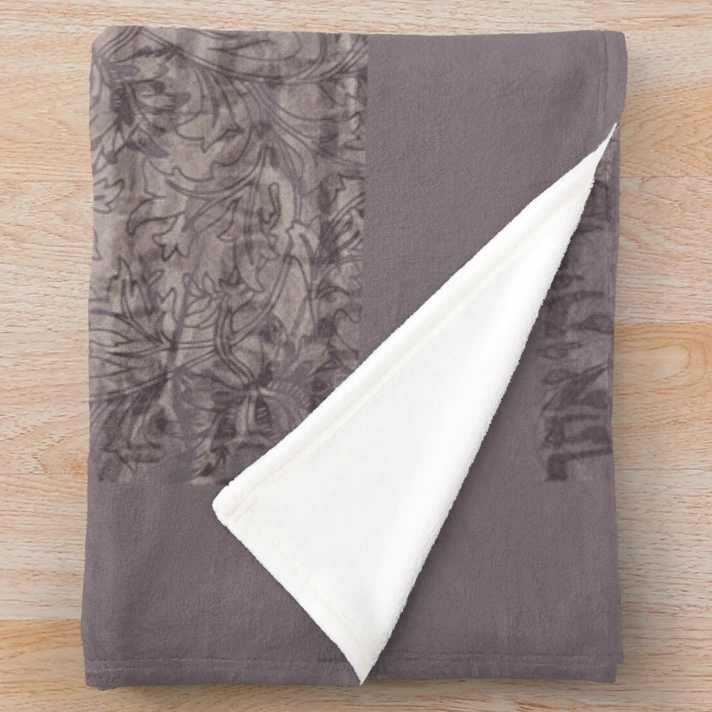 Shema Israel Hebrew prayer plush blanket with Torah scroll design