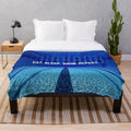 Inspirational Swimming Quote Plush Blanket