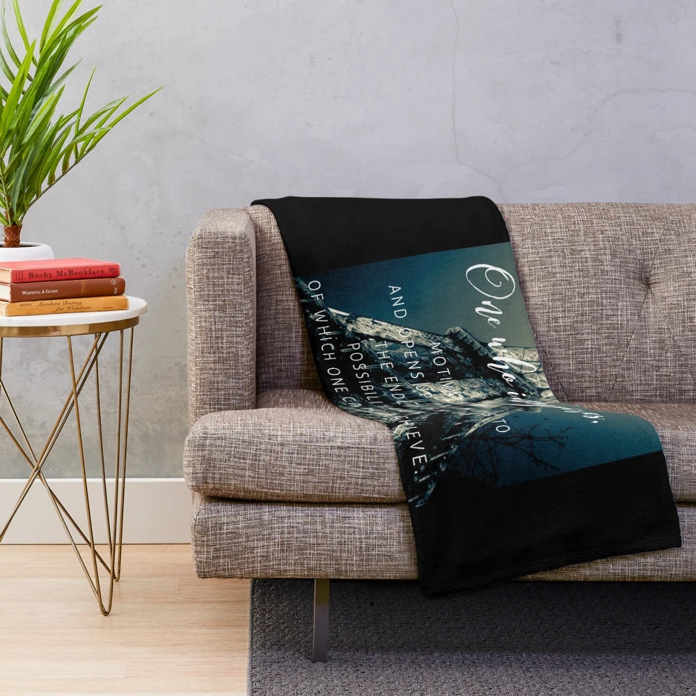 Eiffel Tower design plush blanket with inspirational teacher quote