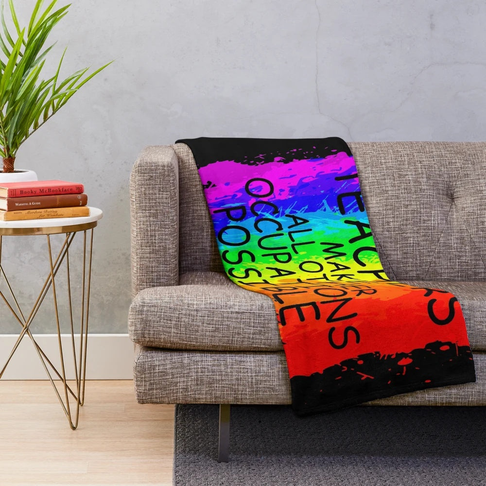 Teachers Make All Other Occupations Possible" Inspirational Plush Blanket