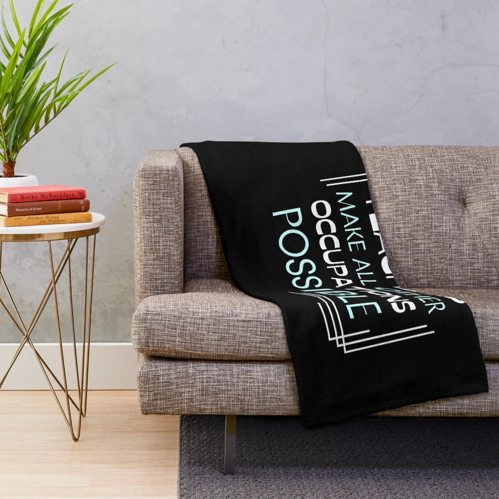 Inspirational teachers make all other occupations possible plush blanket