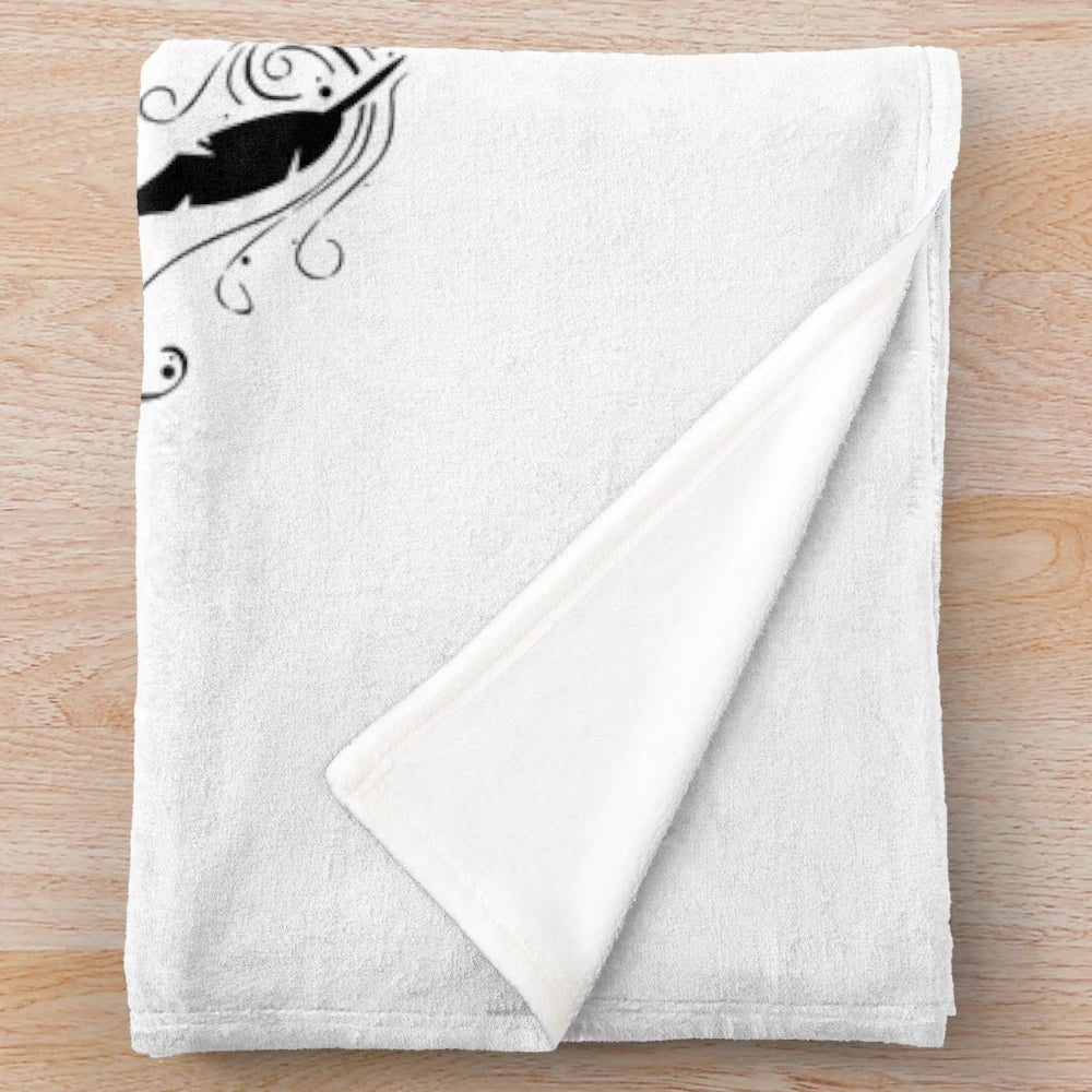 Black and white plush blanket with text "Teachers Make All Other Occupations Possible