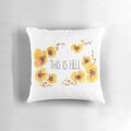A vibrant, floral-inspired "This is Hell" throw pillow with a motivational quote.
