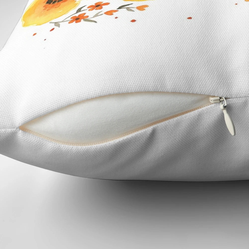 A vibrant, floral-inspired "This is Hell" throw pillow with a motivational quote.