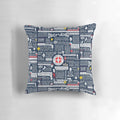 "Wise Words of Scrubs" inspirational pillow featuring characters from the popular comedy TV series Scrubs
