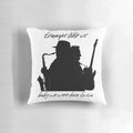 Pillow featuring inspirational quotes from Bruce Springsteen and the E Street Band