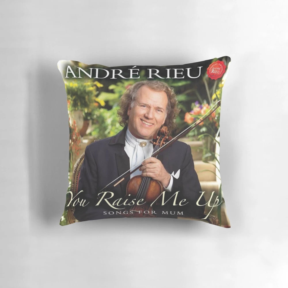 You Raise Me Up" inspirational pillow featuring classical music album covers