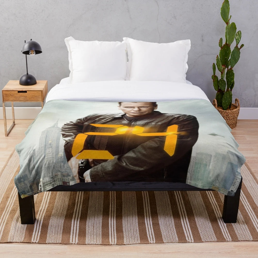 Jack Bauer 24 TV series inspired plush blanket