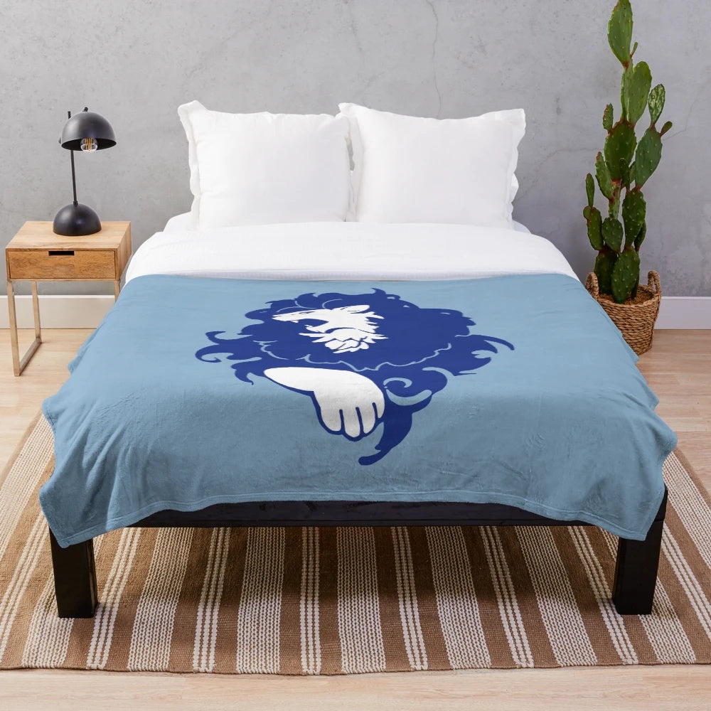 Blue Lions Emblem Plush Blanket inspired by Fire Emblem: Three Houses