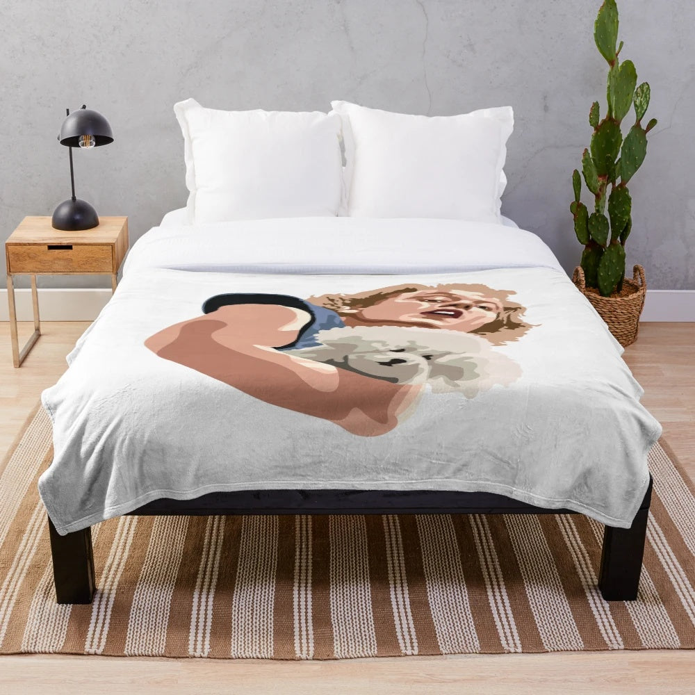 Buffalo Bill inspired plush blanket from the Silence of the Lambs movie