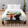 Ambient plush blanket inspired by Brian Eno's 'Another Green World' album