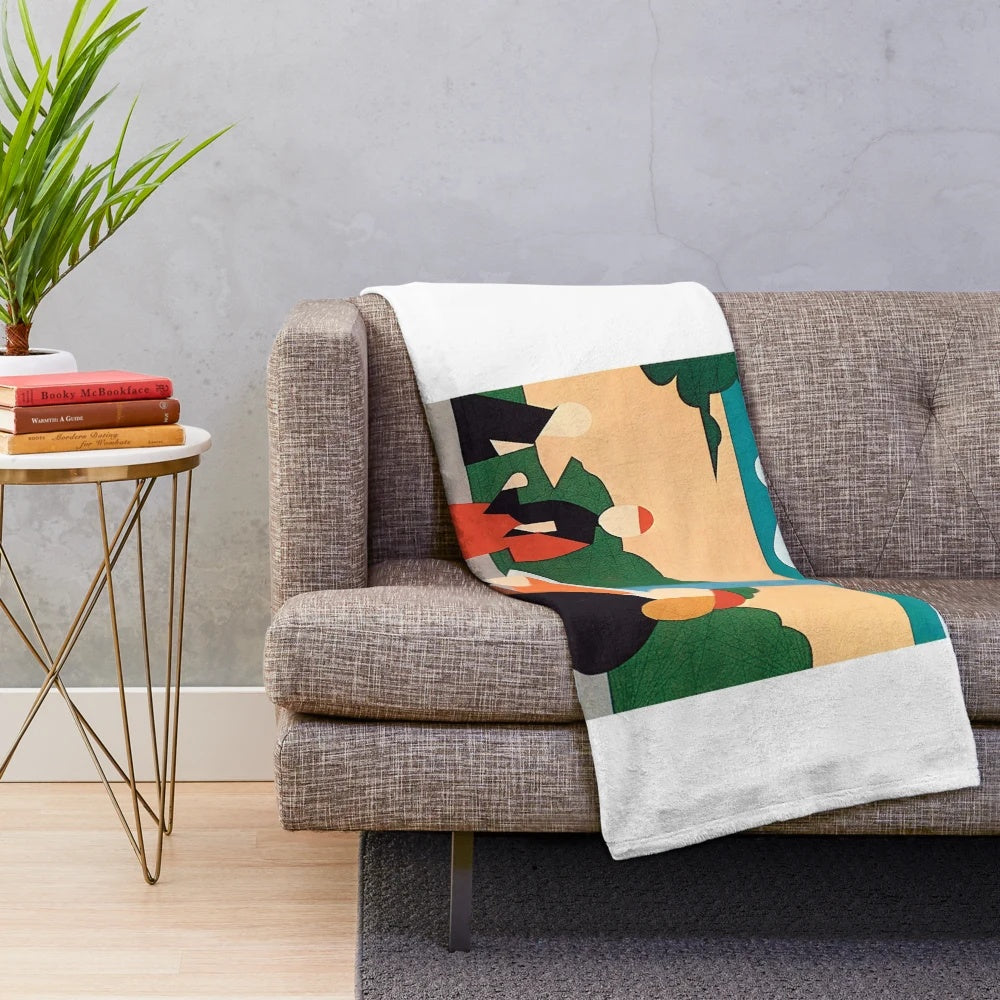 Ambient plush blanket inspired by Brian Eno's 'Another Green World' album
