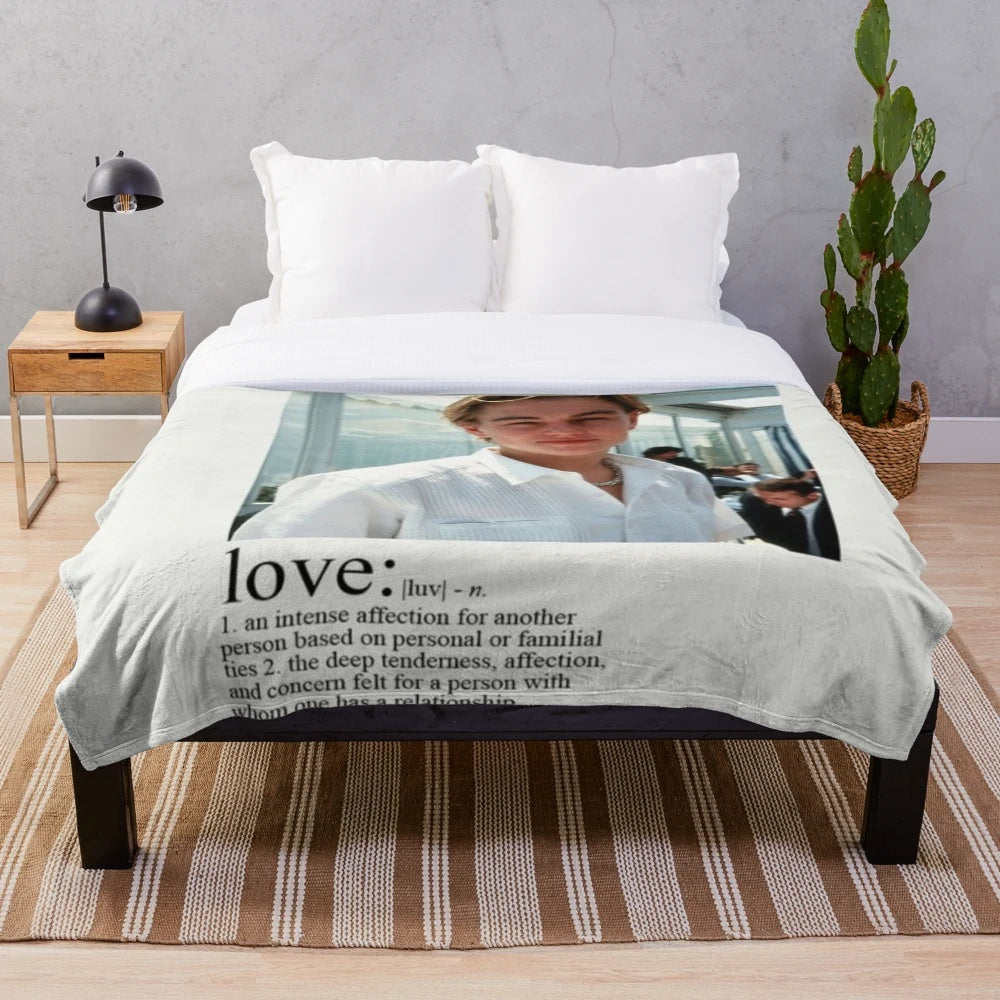 Leonardo DiCaprio Plush Blanket for Fans