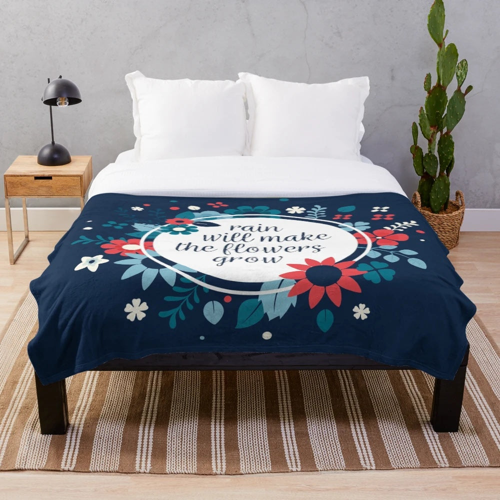 Les Miserables inspired plush blanket with Eponine and Marius