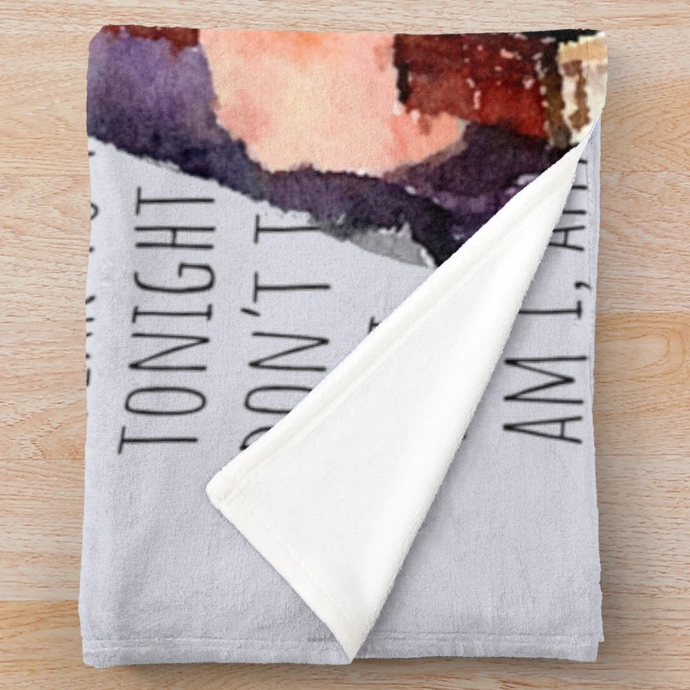 Plush blanket featuring Rick Springfield's most popular song titles